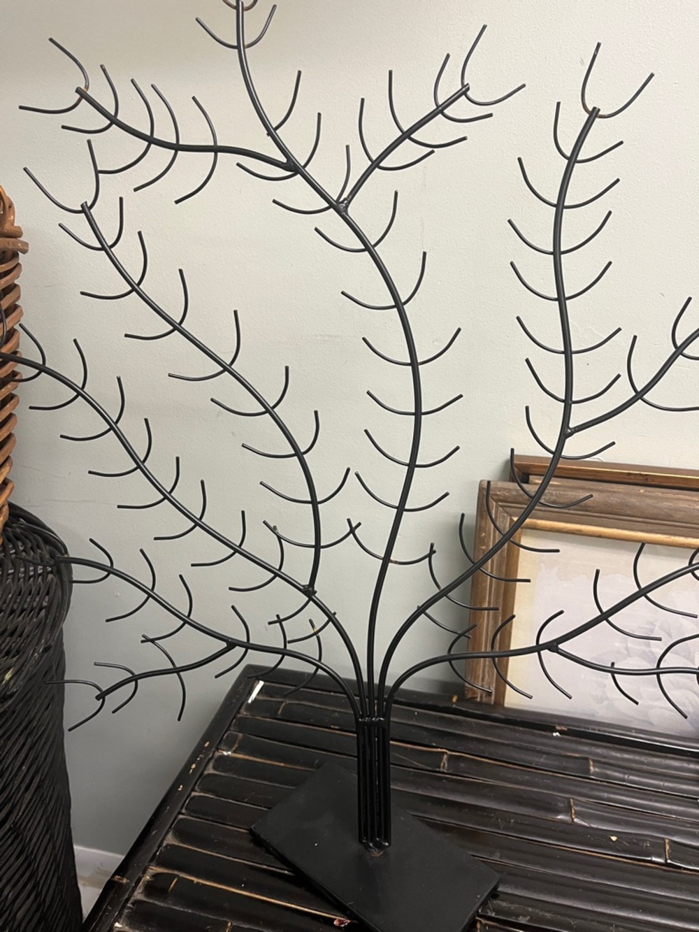 Decorative Black Metal Tree Wall Decor - Unbranded